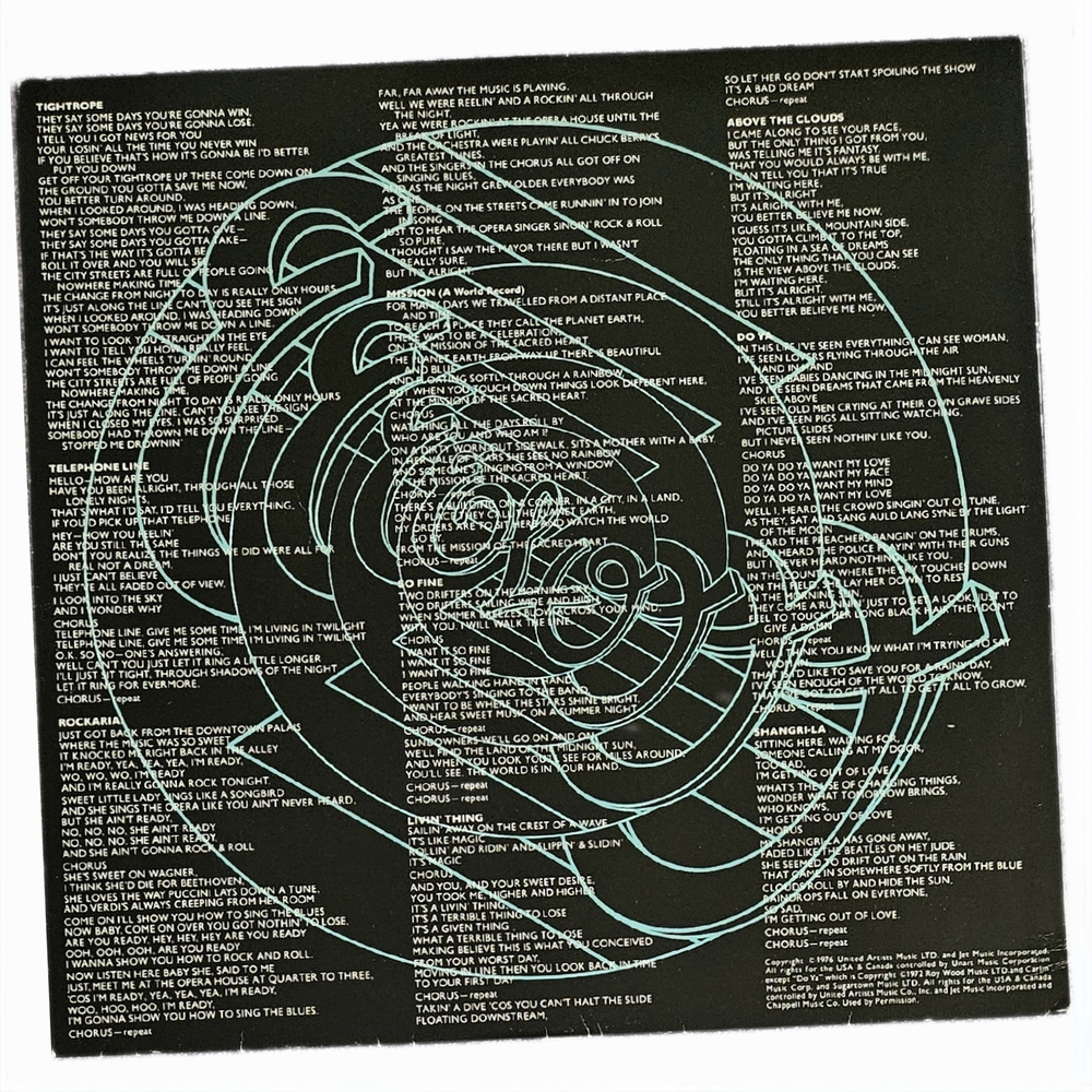 ELECTRIC LIGHT ORCHESTRA•A New World Record•1976 US (#UA-LA679-G) RC Pressing - Picture 7 of 13